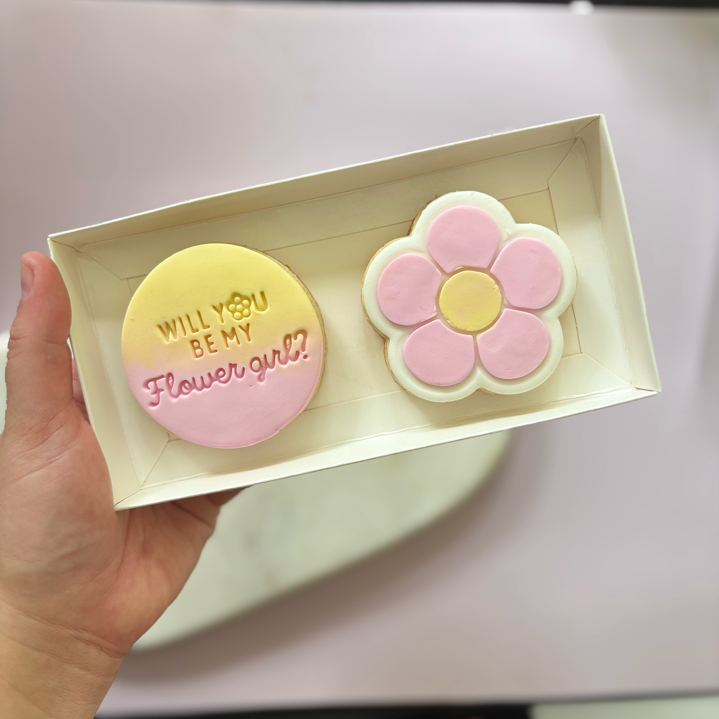 Will you be my flower girl? Cookie Stamp