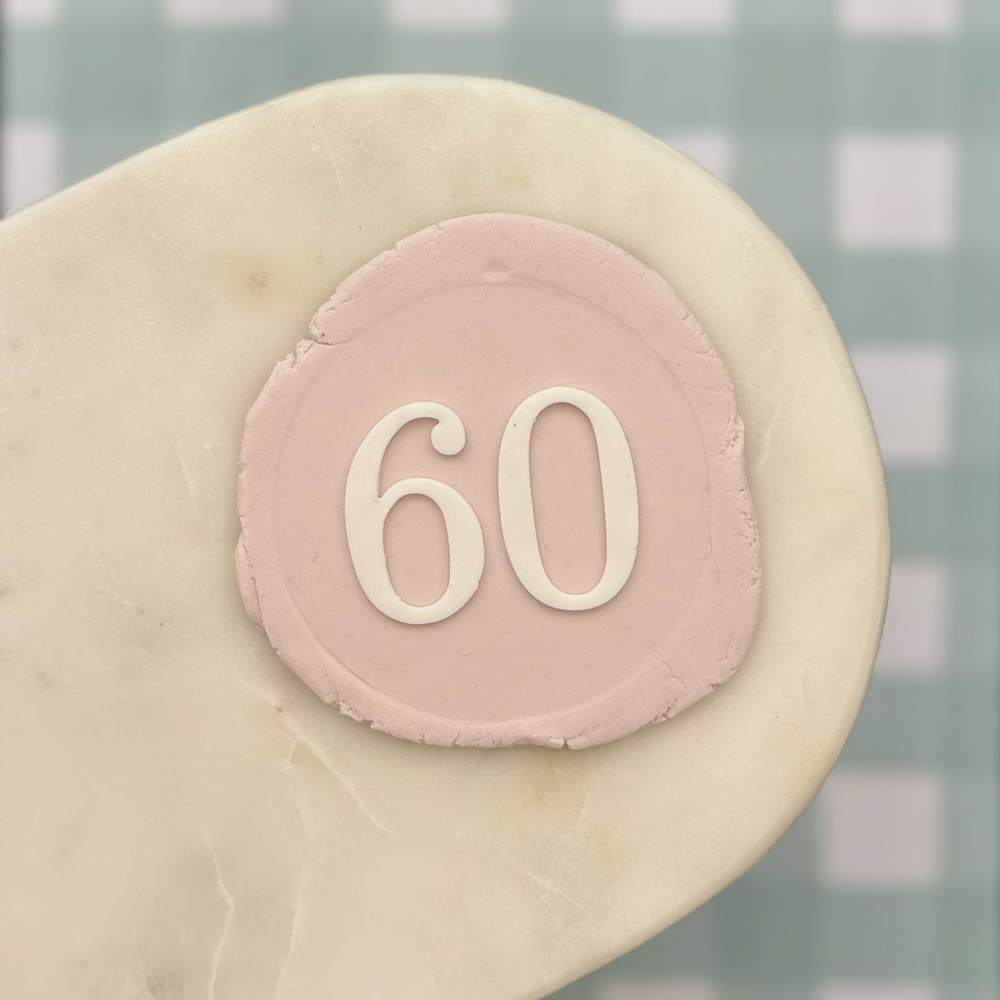Vintage Milestone Number Cookie Debossor