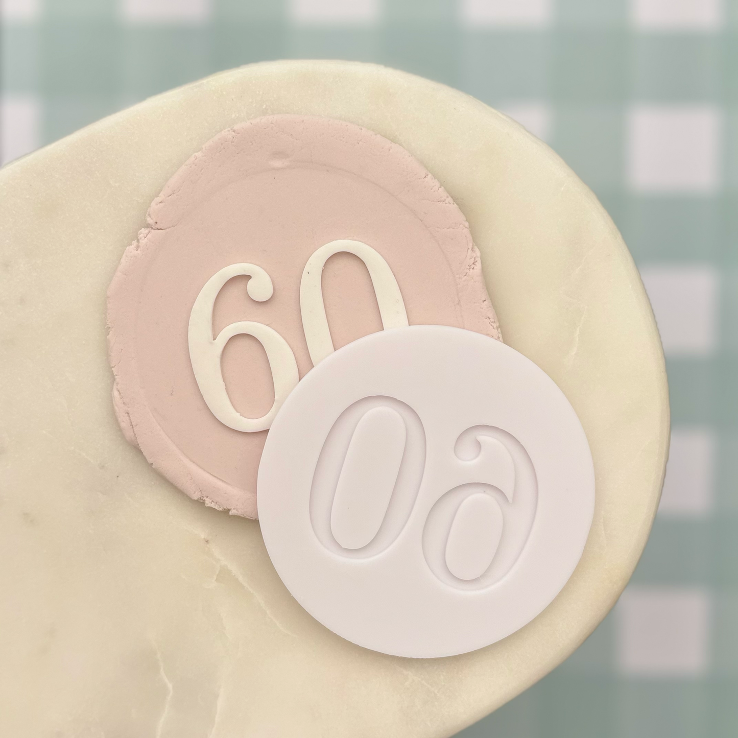 Vintage Milestone Number Cookie Debossor
