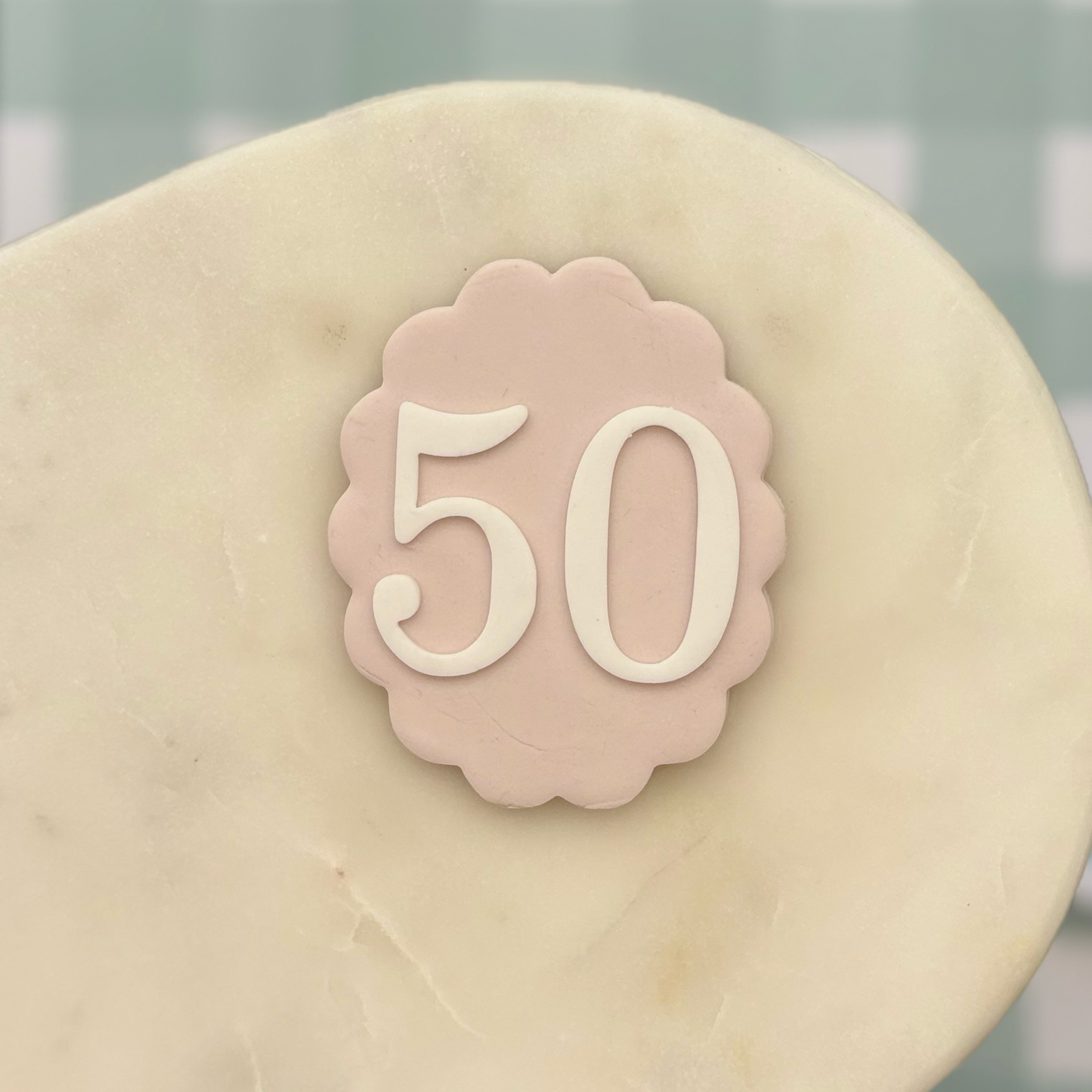 Vintage Milestone Number Cookie Debossor