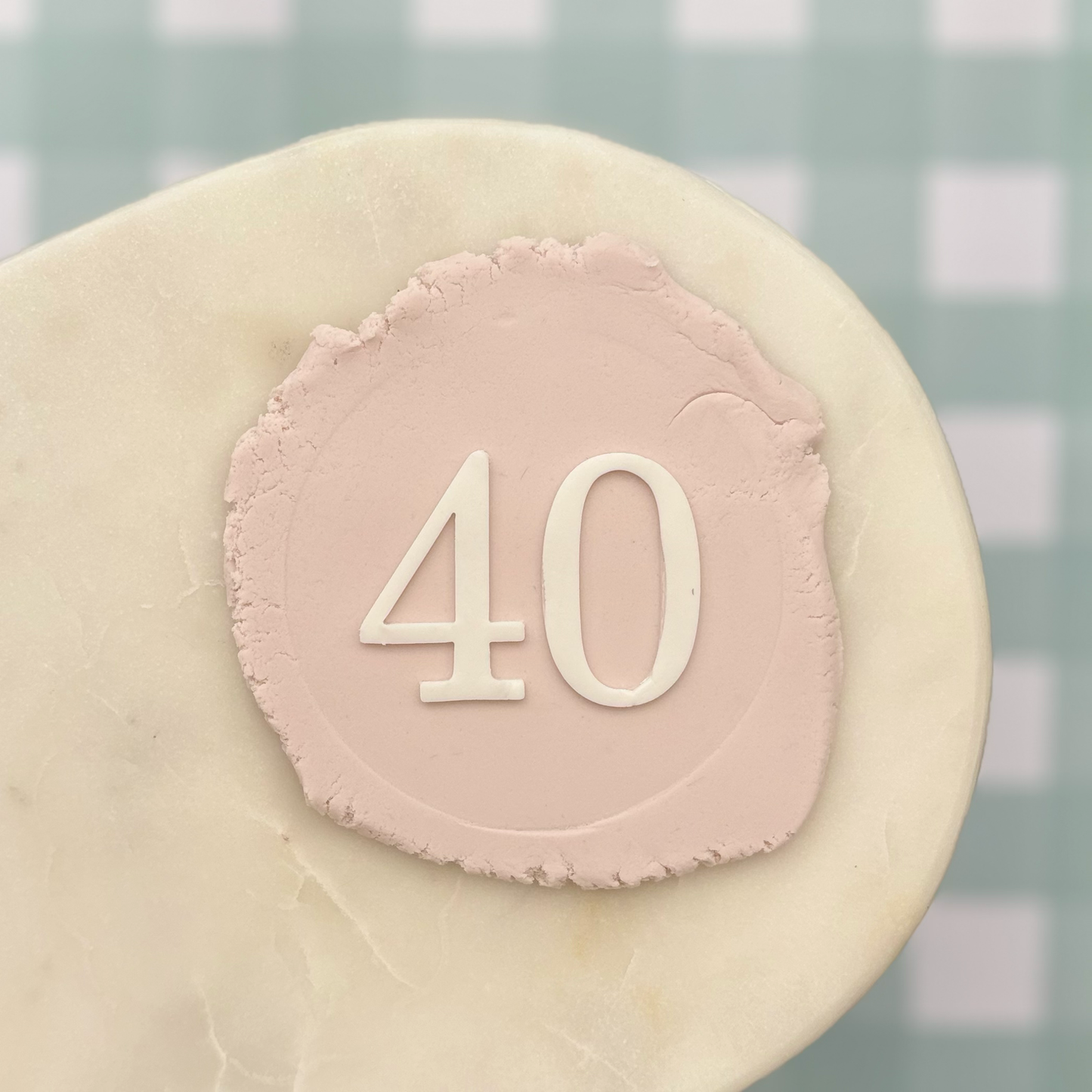 Vintage Milestone Number Cookie Debossor