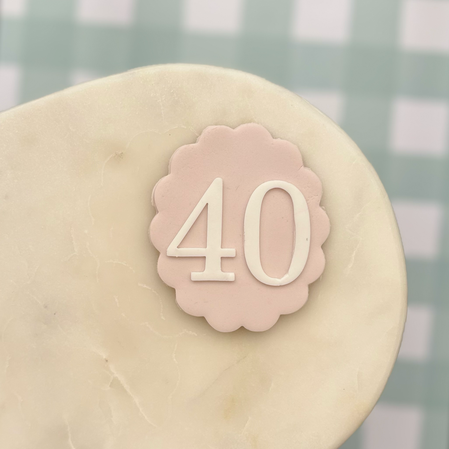Vintage Milestone Number Cookie Debossor