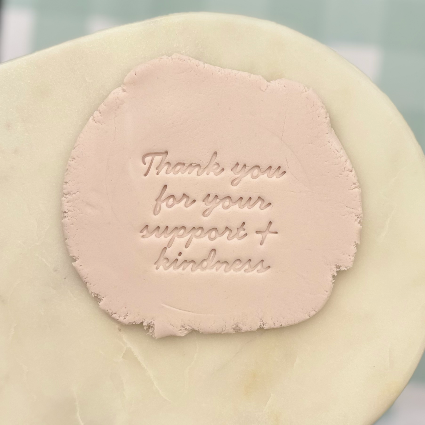 Thank You for Your Support Cookie Stamp