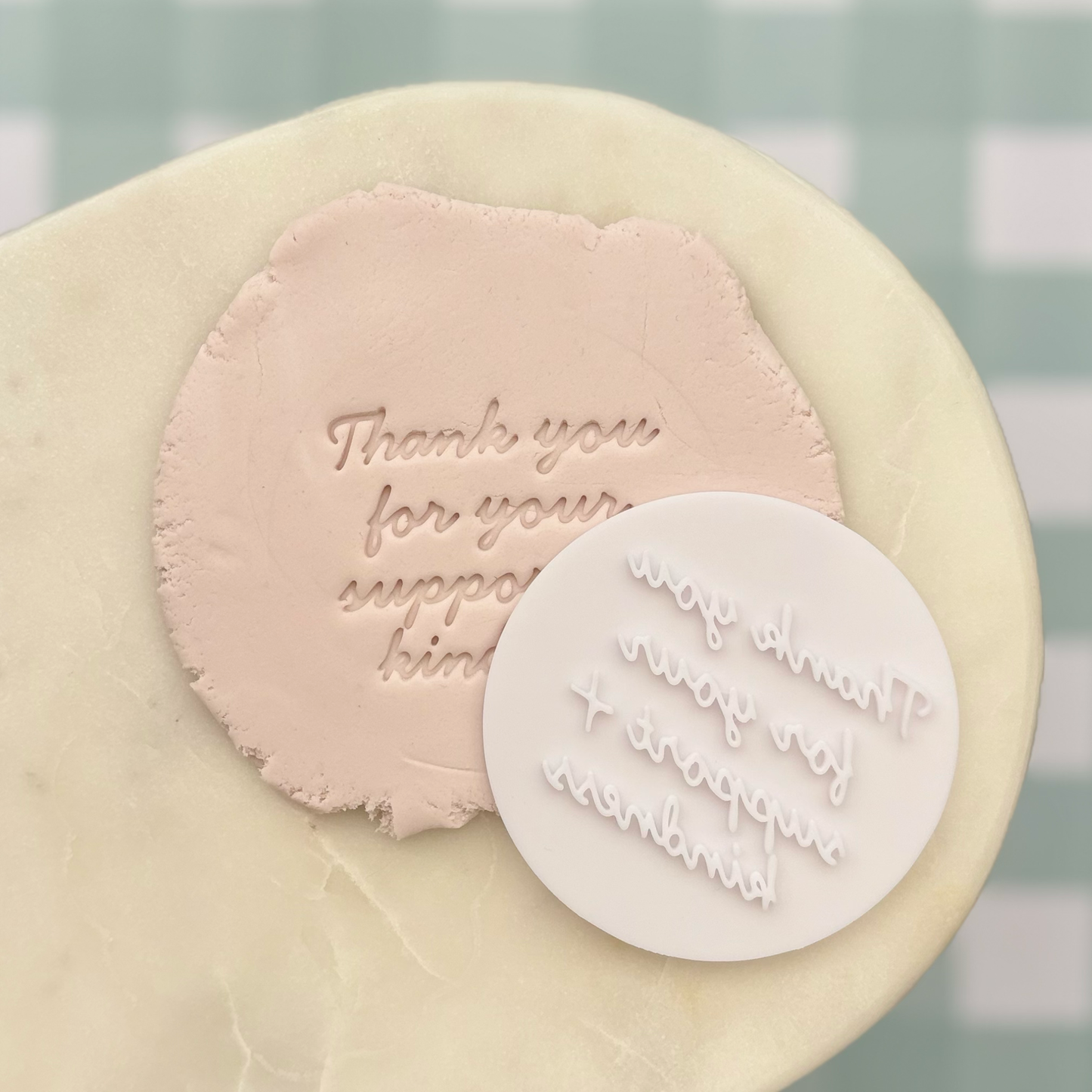 Thank You for Your Support Cookie Stamp