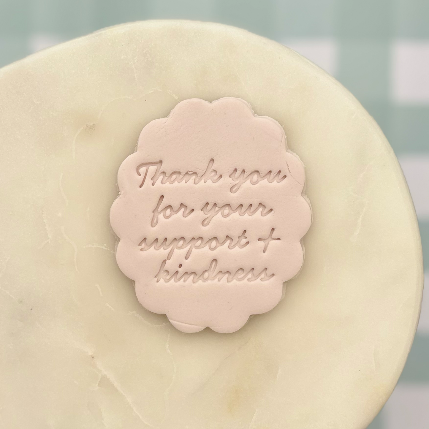 Thank You for Your Support Cookie Stamp