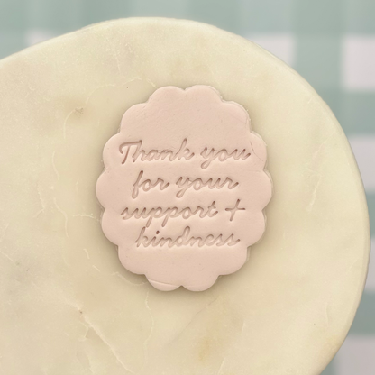 Thank You for Your Support Cookie Stamp
