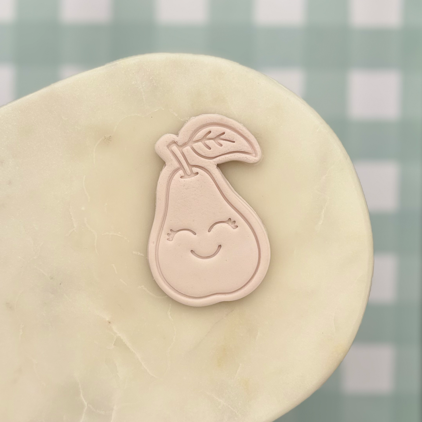 Pear Cookie Cutter & Fondant Embosser