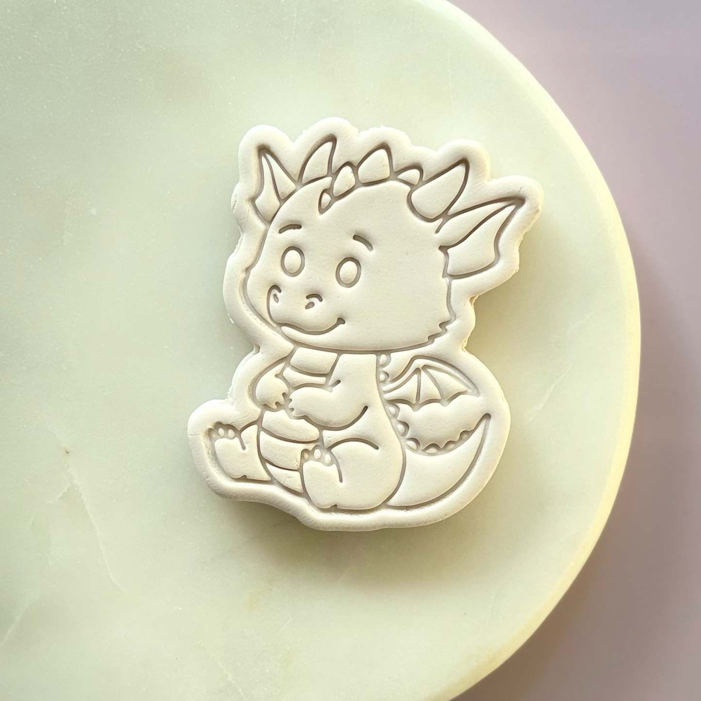Baby Dragon Cookie Stamp & Cutter