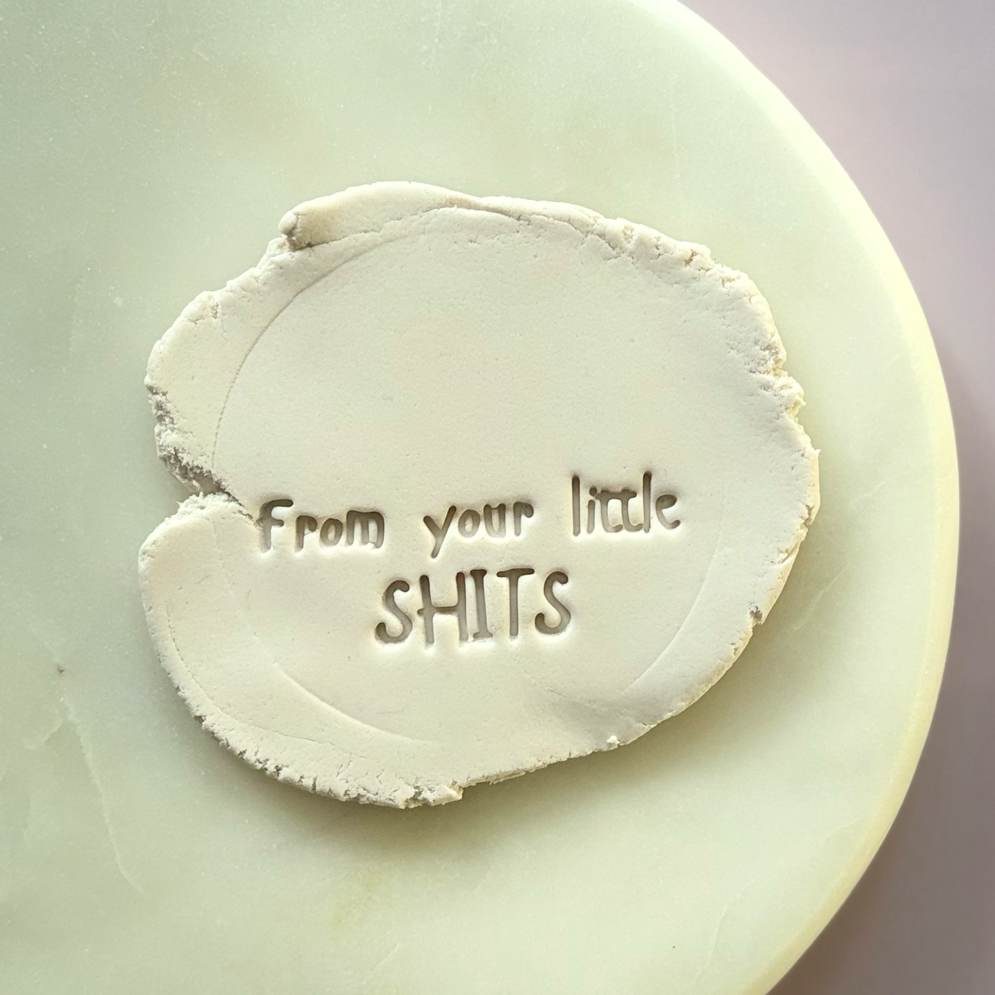 From you little SHIT/S Cookie Stamp