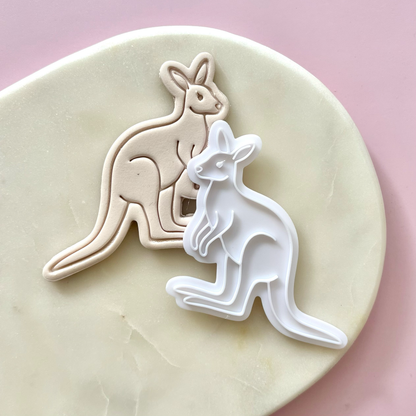 Kangaroo Cookie Stamp & Cutter