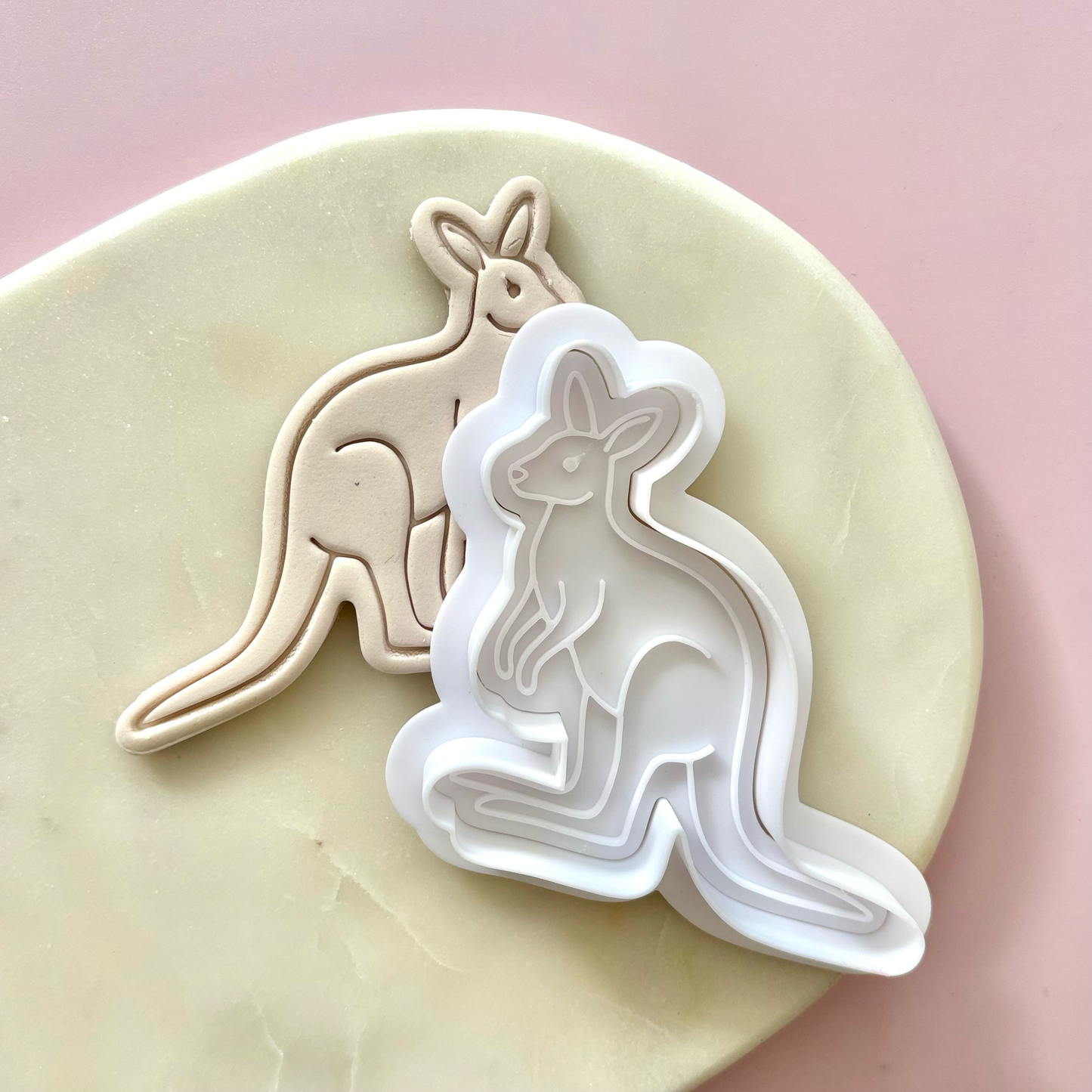 Kangaroo Cookie Stamp & Cutter