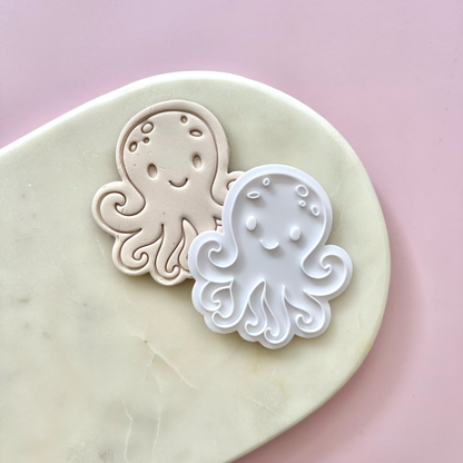 Octopus Cookie Stamp & Cutter