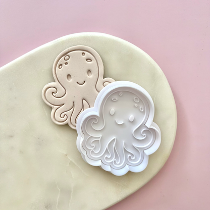 Octopus Cookie Stamp & Cutter