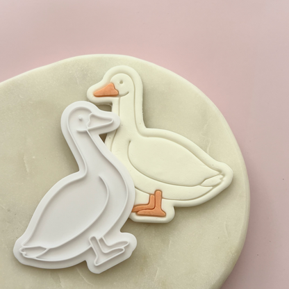 Standing Goose Cookie Stamp & Cutter