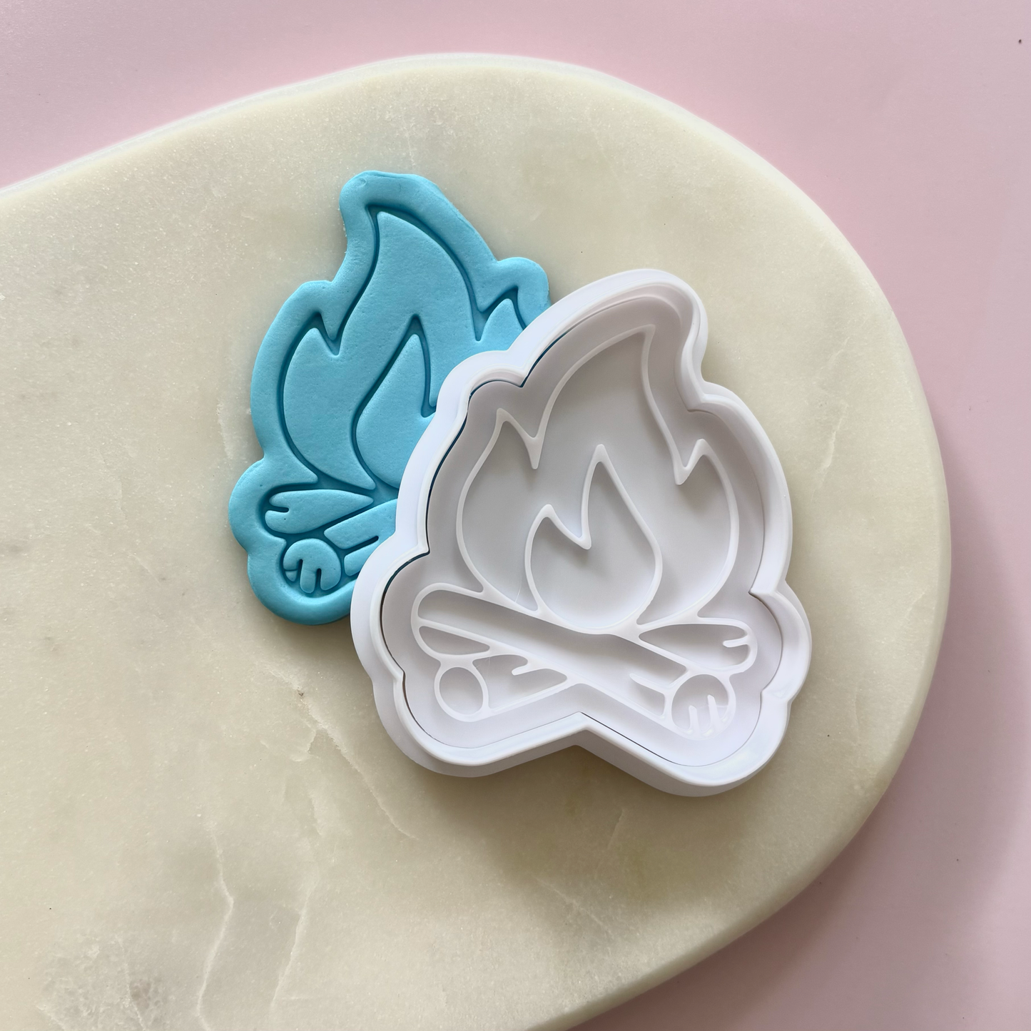 Camp Fire Cookie Cutter & Fondant Embosser