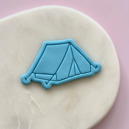 Camping Tent Cookie Cutter & Fondant Embosser