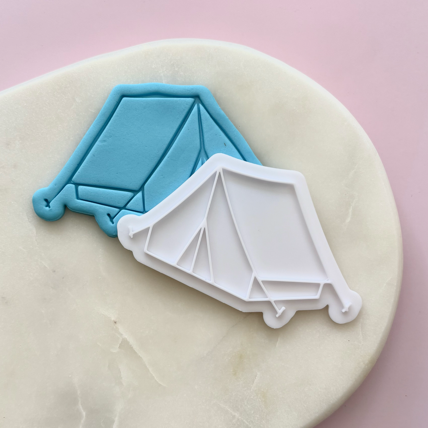 Camping Tent Cookie Cutter & Fondant Embosser