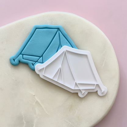 Camping Tent Cookie Cutter & Fondant Embosser