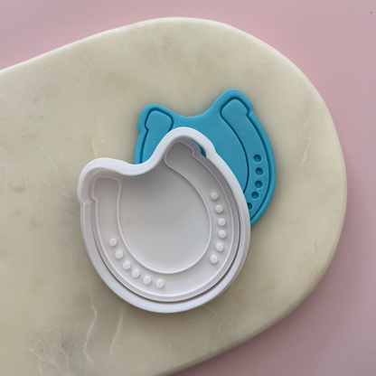 Horse Shoe Cookie Stamp & Cutter