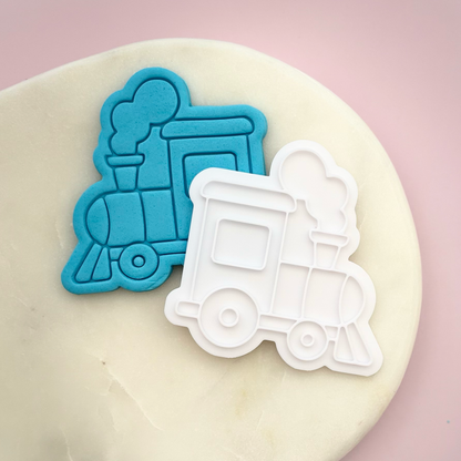 Train Cookie Stamp & Cutter
