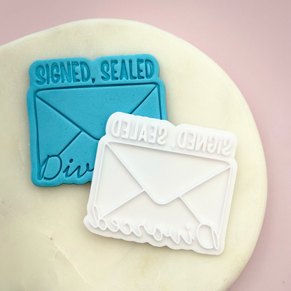Divorce Letter Cookie Stamp & Cutter