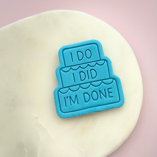 Divorce Cake Cookie Stamp & Cutter