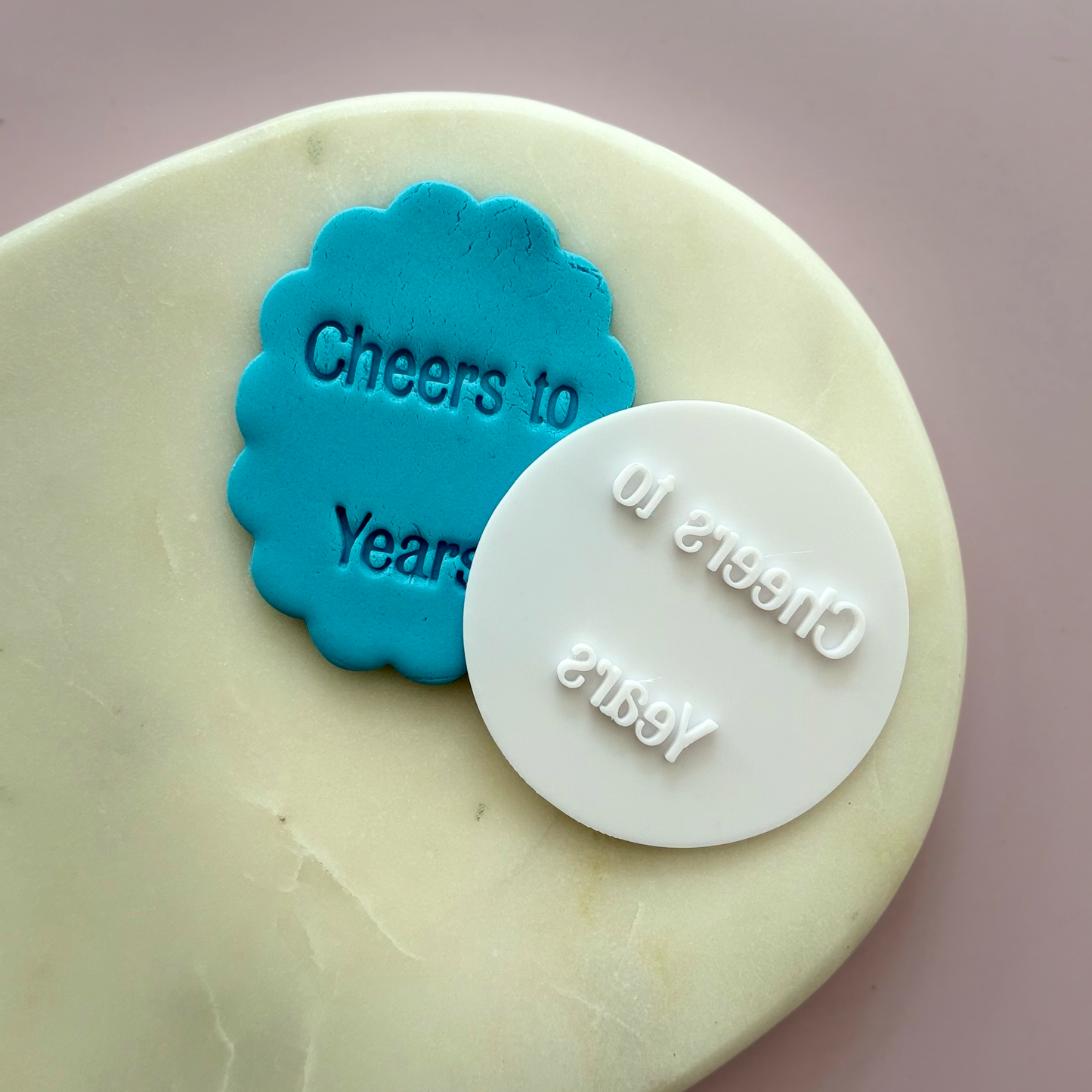 Cheers to Years Cookie Stamp Blank