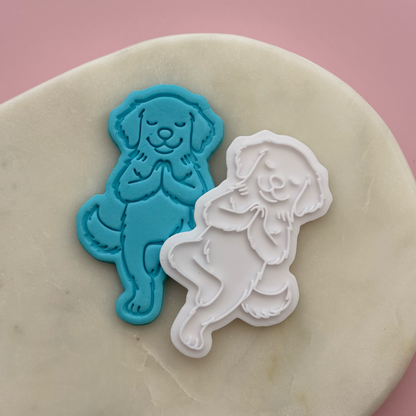 Yoga Dog Cookie Stamp & Cutter