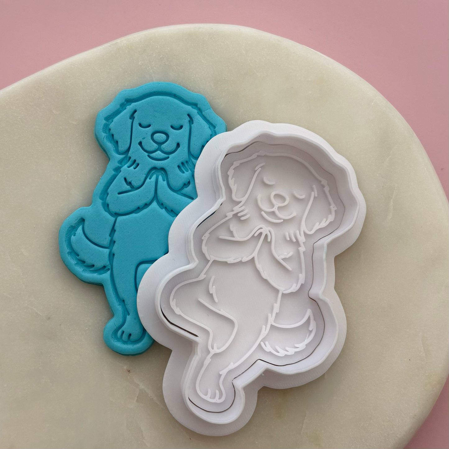 Yoga Dog Cookie Stamp & Cutter