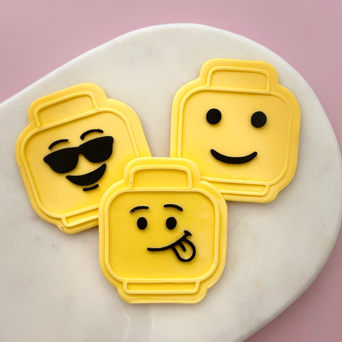 Brick Faces Cookie Stamp Set