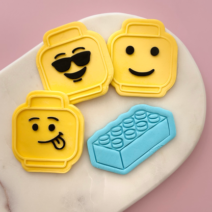 Brick Faces Cookie Stamp Set