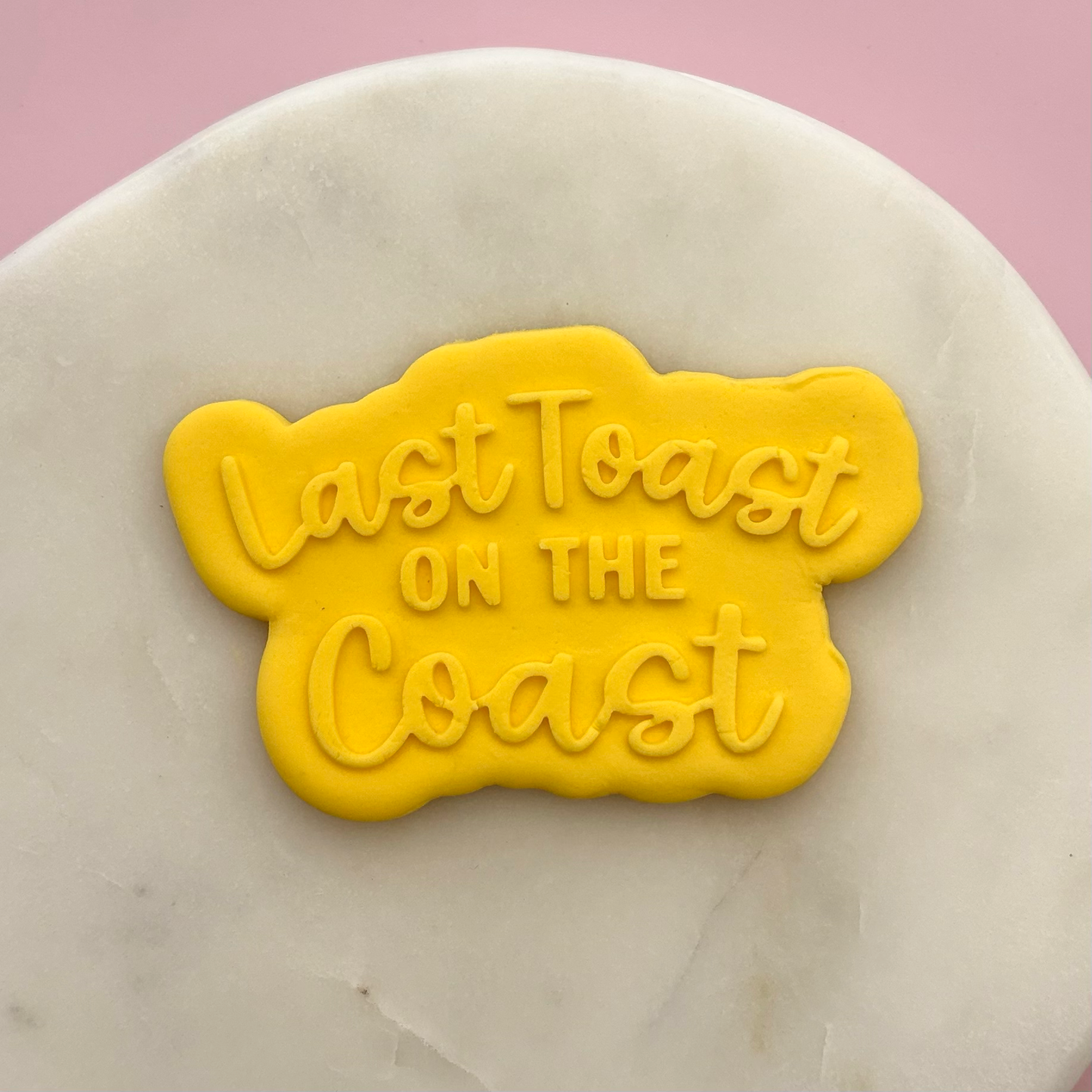 Last Toast on the Coast Cookie Debossor & Cutter
