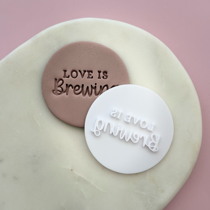 Love is Brewing Cookie Stamp