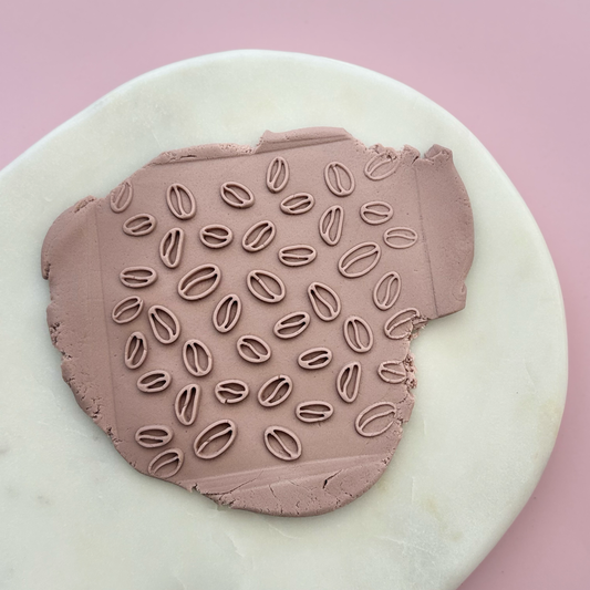 Coffee Beans pattern plate Cookie Debossor