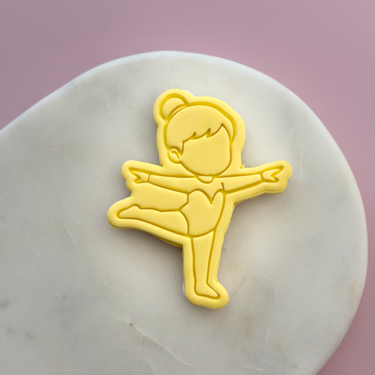 Gymnastics Girl Cookie Stamp & Cutter