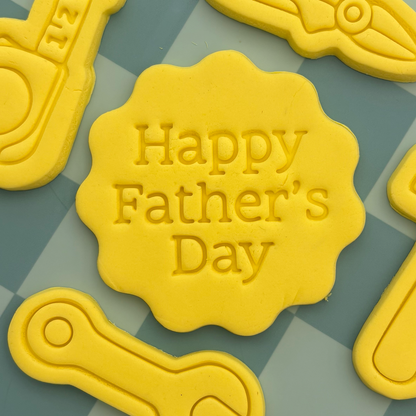 Happy Father's Day (classic) Cookie Stamp