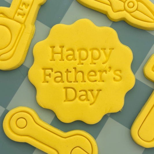 Happy Father's Day (classic) Cookie Stamp