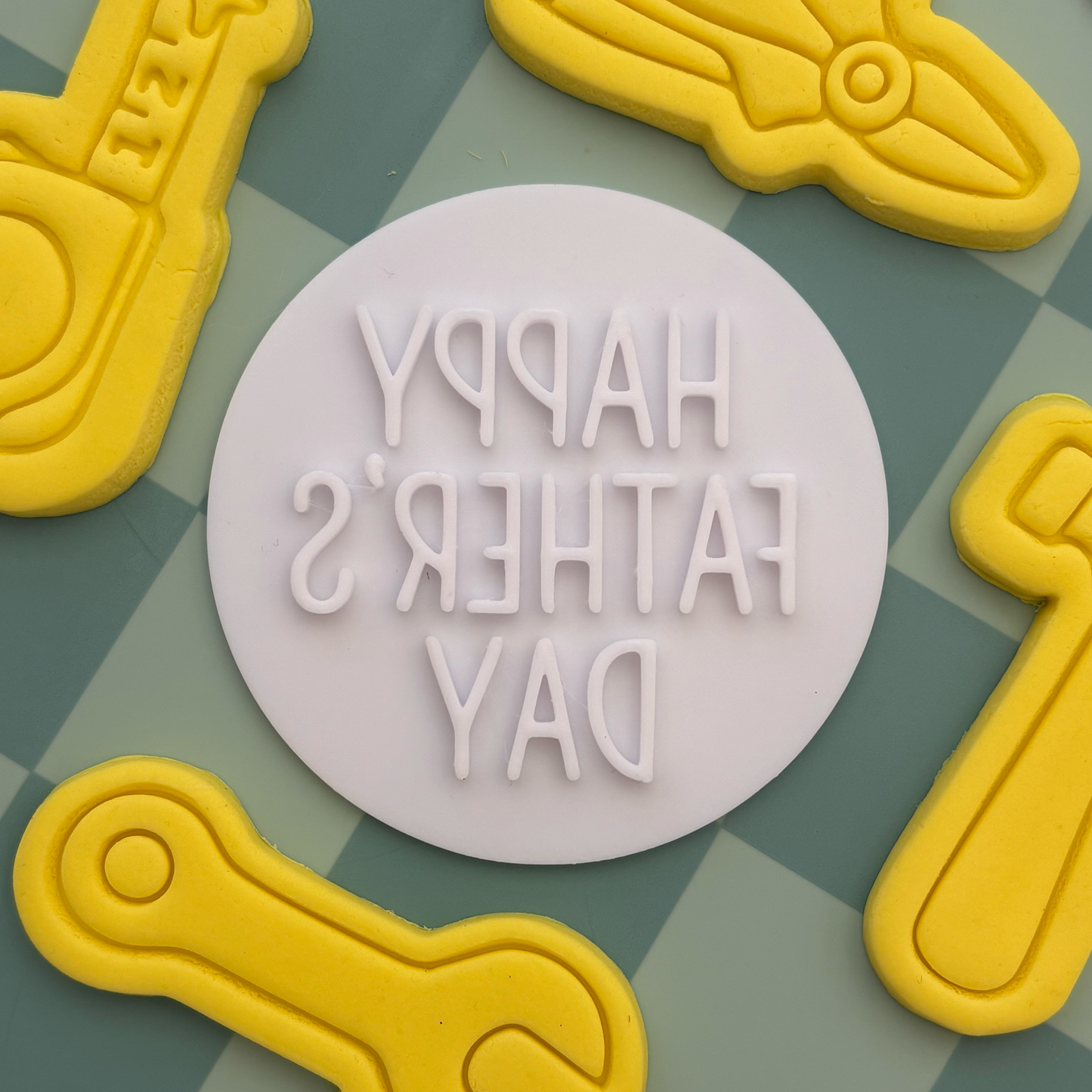 Happy Father's Day (simple) Cookie Stamp