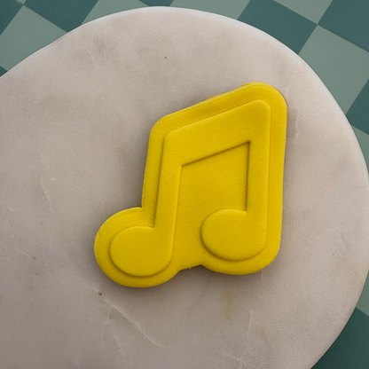 Music Notes Cookie Debossor & Cutter