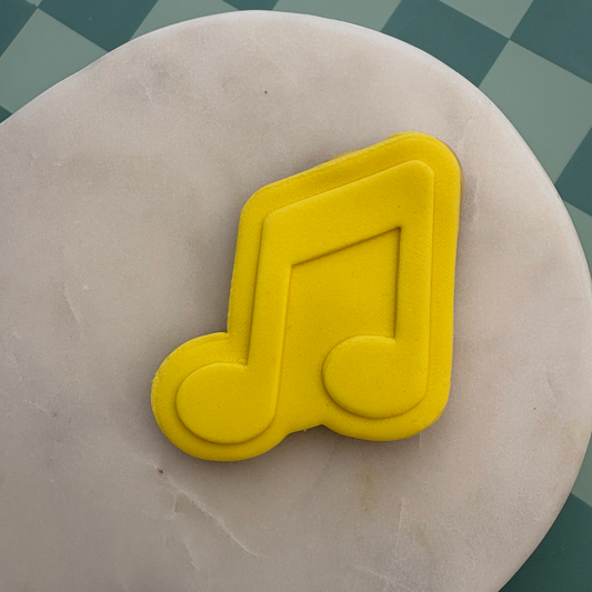 Music Notes Cookie Debossor & Cutter