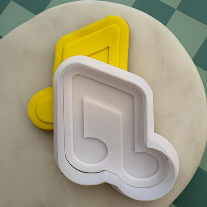 Music Notes Cookie Debossor & Cutter