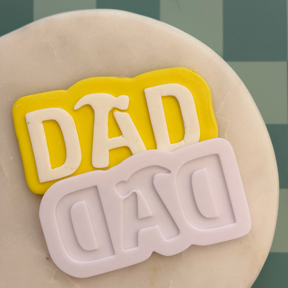 DAD (hammer) Cookie Debossor & Cutter