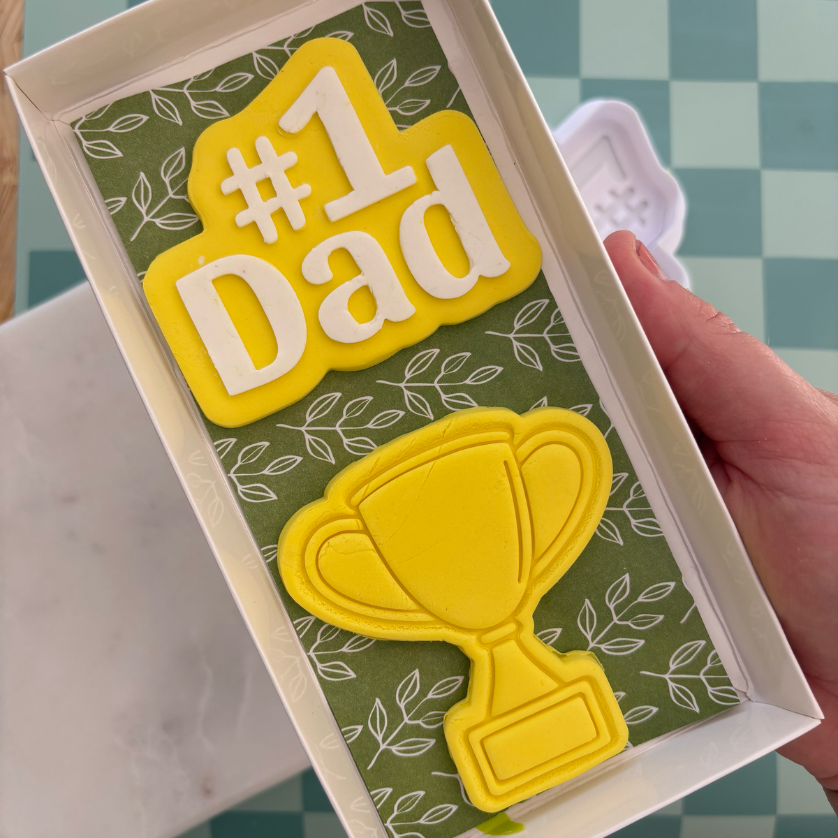 #1 Dad Cookie Debossor & Cutter