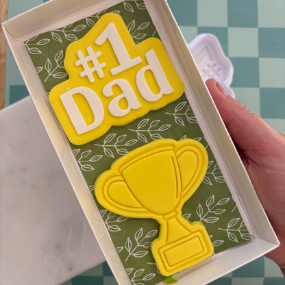 #1 Dad Cookie Debossor & Cutter
