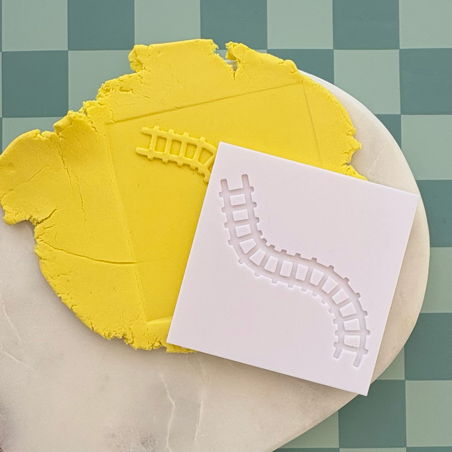 Train Track Cookie Debossor