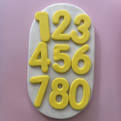 Rounded Number Cookie Cutter Set