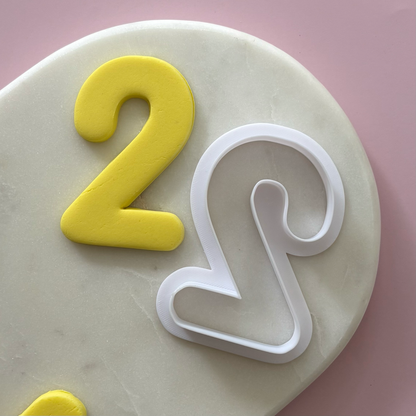 Rounded Number Cookie Cutter Set