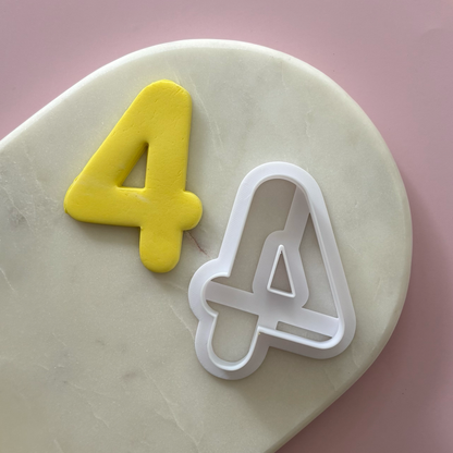 Rounded Number Cookie Cutter Set