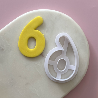 Rounded Number Cookie Cutter Set