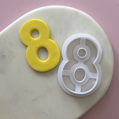 Rounded Number Cookie Cutter Set